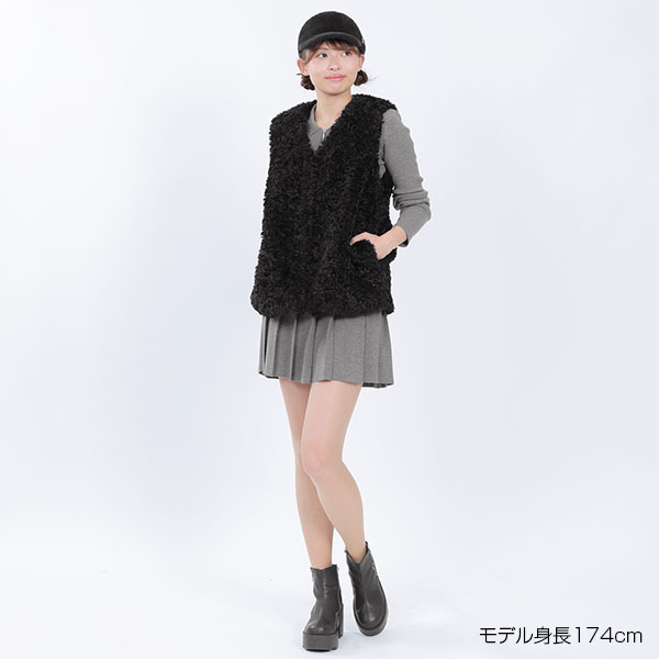 スムースニット ブルゾン（グレー）