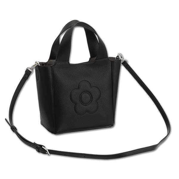 インナースエードデイジー 2WAYミニトート（ブラック）