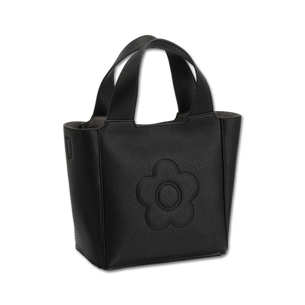 インナースエードデイジー 2WAYミニトート（ブラック）