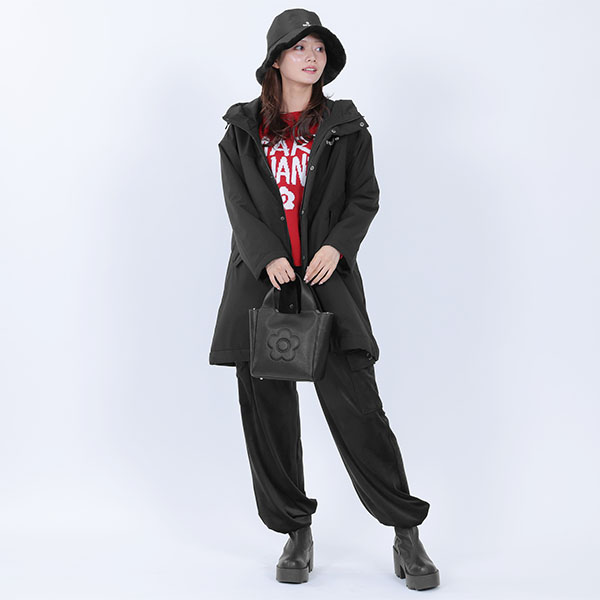 インナースエードデイジー 2WAYミニトート（ブラック）