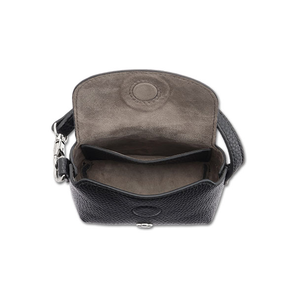 インナースエードデイジー ミニバッグチャームポーチ(ブラック)