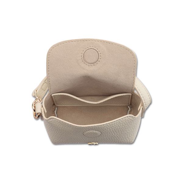 インナースエードデイジー ミニバッグチャームポーチ(アイボリー)