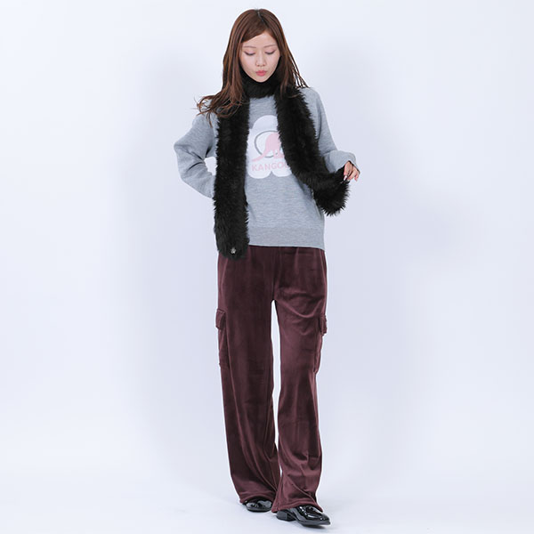 シャギー マフラー(ブラック)