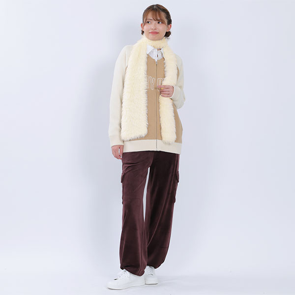 シャギー マフラー(ホワイト)