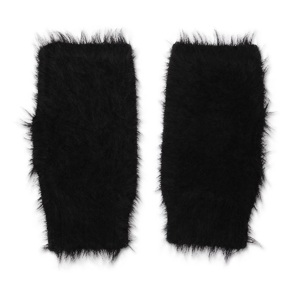 シャギー ハンドウォーマー(ブラック)