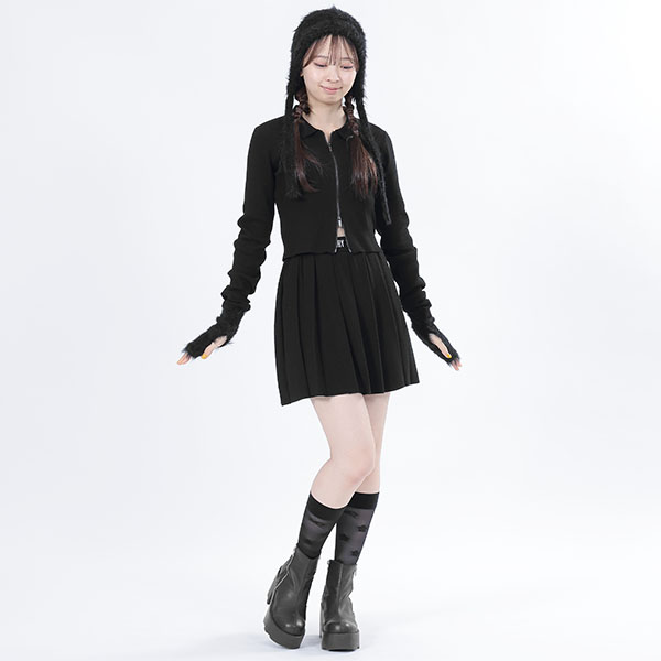 シャギー ハンドウォーマー(ブラック)