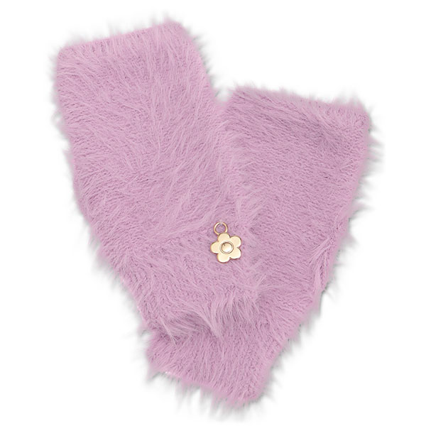 シャギー ハンドウォーマー(パープル)