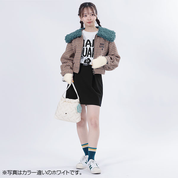 シャギー ハンドウォーマー(パープル)