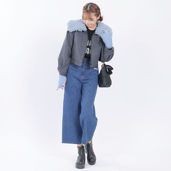 シャギー ハンドウォーマー(ブルー)