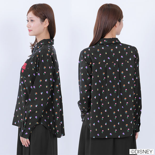 フラワーズオブワンダーランド ブラウス（ブラック）