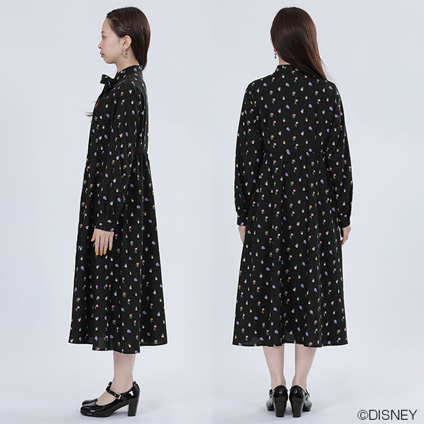 フラワーズオブワンダーランド ワンピース(ブラック)