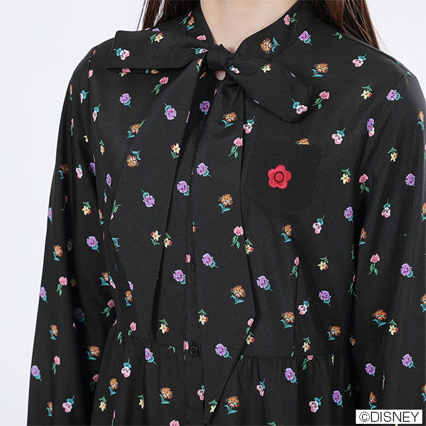 フラワーズオブワンダーランド ワンピース(ブラック)