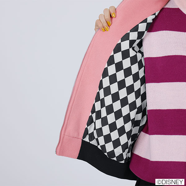 チェシャ猫デザイン ブルゾン(ピンク)