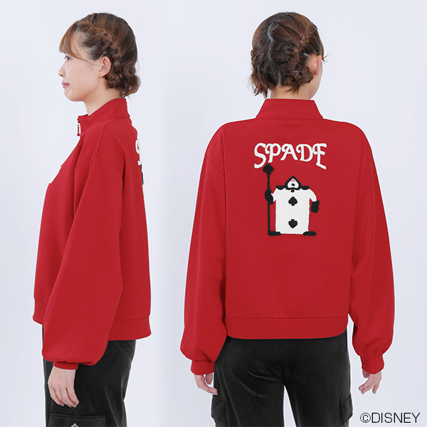 トランプ兵デザイン プルオーバー(レッド)