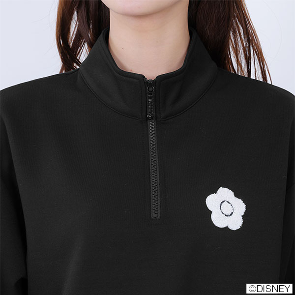 白うさぎデザイン プルオーバー(ブラック)