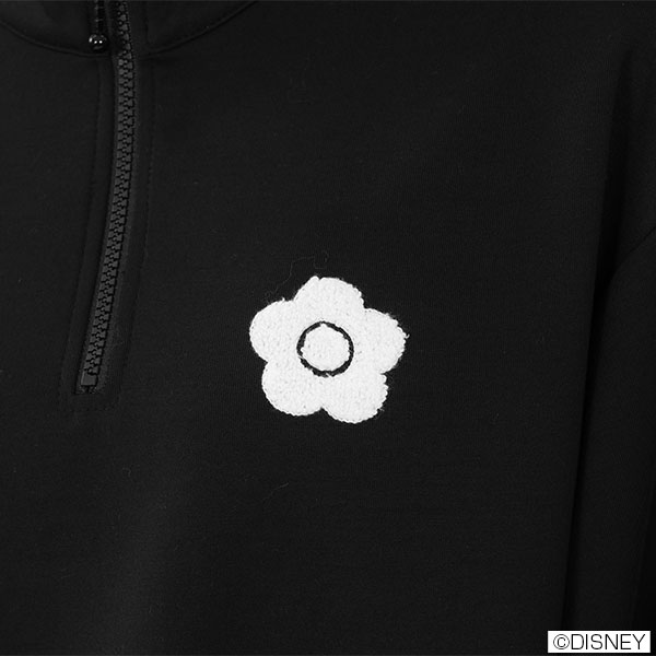 白うさぎデザイン プルオーバー(ブラック)