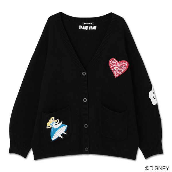 アリスデザイン カーディガン(ブラック)