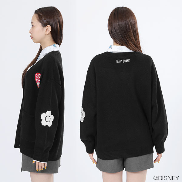 アリスデザイン カーディガン(ブラック)