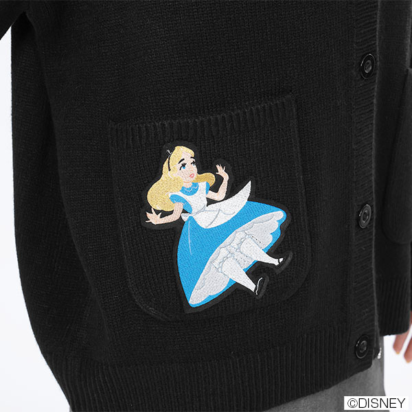 アリスデザイン カーディガン(ブラック)