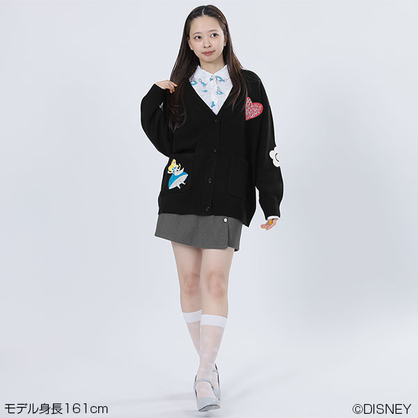 アリスデザイン カーディガン(ブラック)