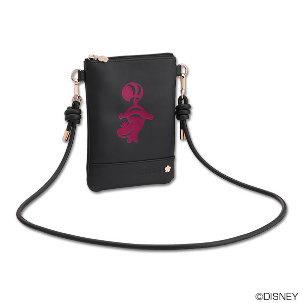 チェシャ猫デザイン サコッシュ(ブラック)