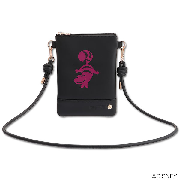 チェシャ猫デザイン サコッシュ（ブラック）