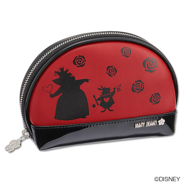 クィーンデザイン ラウンドポーチ(レッド)