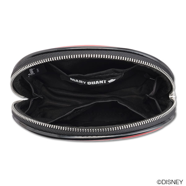 クィーンデザイン ラウンドポーチ(レッド)