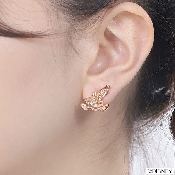 ヤングオイスターデザイン ピアス(ピンクゴールド)