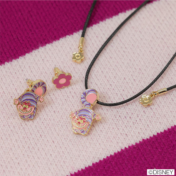 チェシャ猫デザイン ピアス(ピンク)