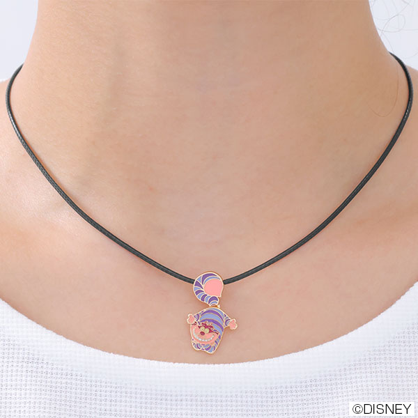 チェシャ猫デザイン ネックレス(ピンク)