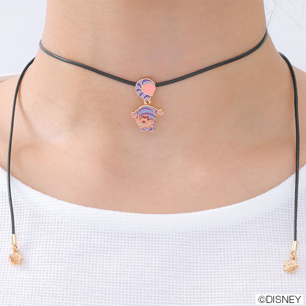 チェシャ猫デザイン ネックレス(ピンク)
