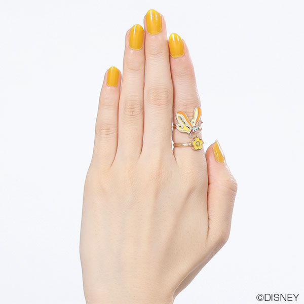 ブレッドアンドバターフライデザイン リングセット(ゴールド)