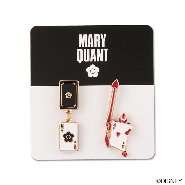 トランプ兵デザイン ピアス（ゴールド）