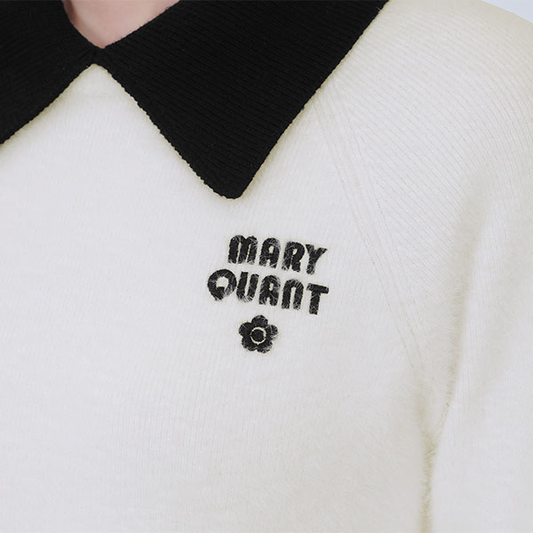 シャギーペプラム プルオーバー(ホワイト)