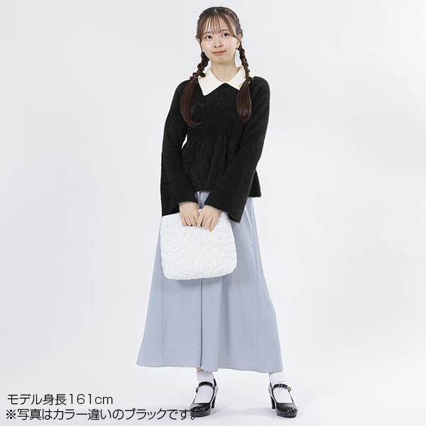 シャギーペプラム プルオーバー(キャメル)