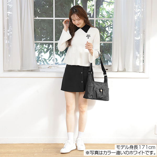 シャギーペプラム プルオーバー(キャメル)