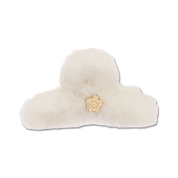 エコファー バンスクリップ（アイボリー）