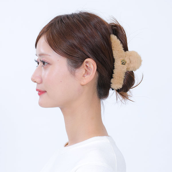 エコファー バンスクリップ(ベージュ)