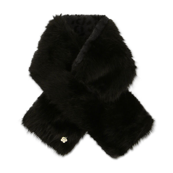 エコロングファー マフラー（ブラック）