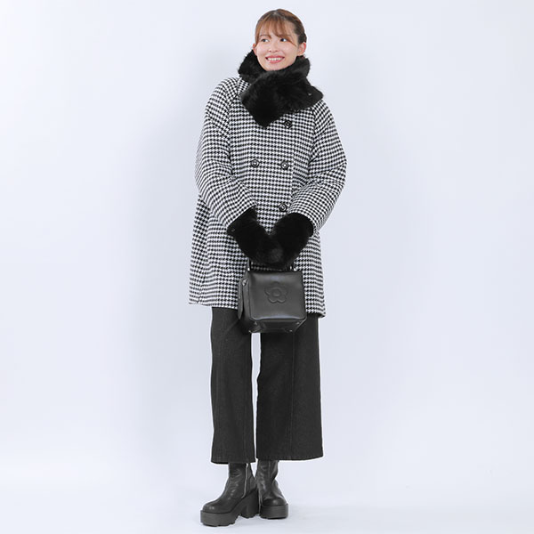 エコロングファー マフラー(ブラック)