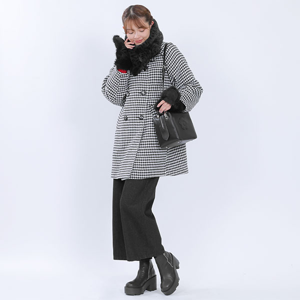 エコロングファー マフラー(ブラック)