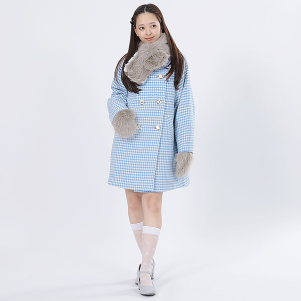 エコロングファー マフラー(グレー)