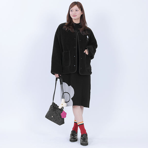 ボーダーラインデイジー ソックス(レッド)