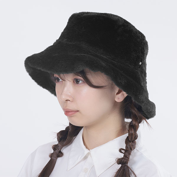 リバーシブルバケット ハット(ブラック)