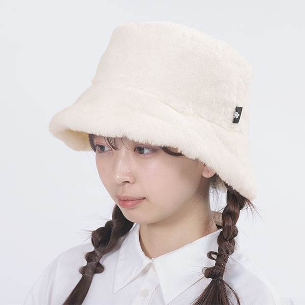 リバーシブルバケット ハット(ホワイト)