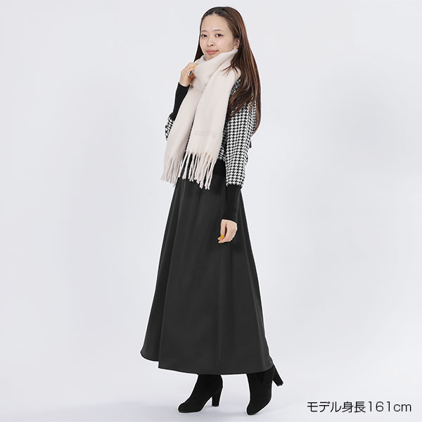 マットサテン スカート(ブラック)