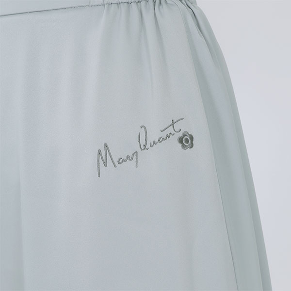 マットサテン スカート(ブルーグレー)