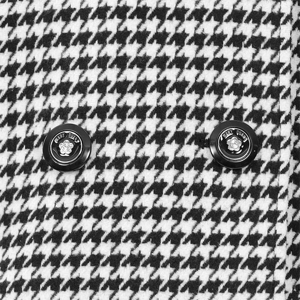 ダブルクラシカル ロングコート（ブラック×ホワイト）