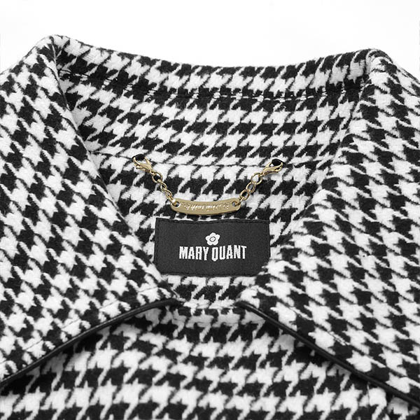 ダブルクラシカル ロングコート（ブラック×ホワイト）